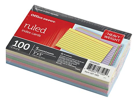 index card sleeves office depot.